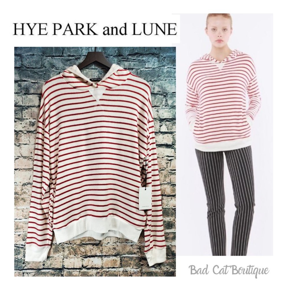 Hye Park and Lune | Luna Red Striped Hoodie